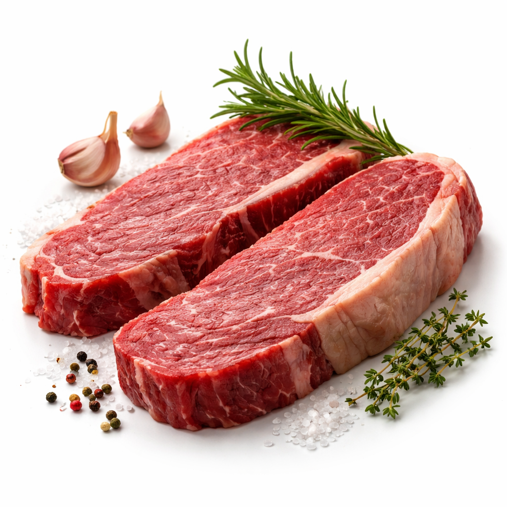 Bife do vazio fresco e suculento