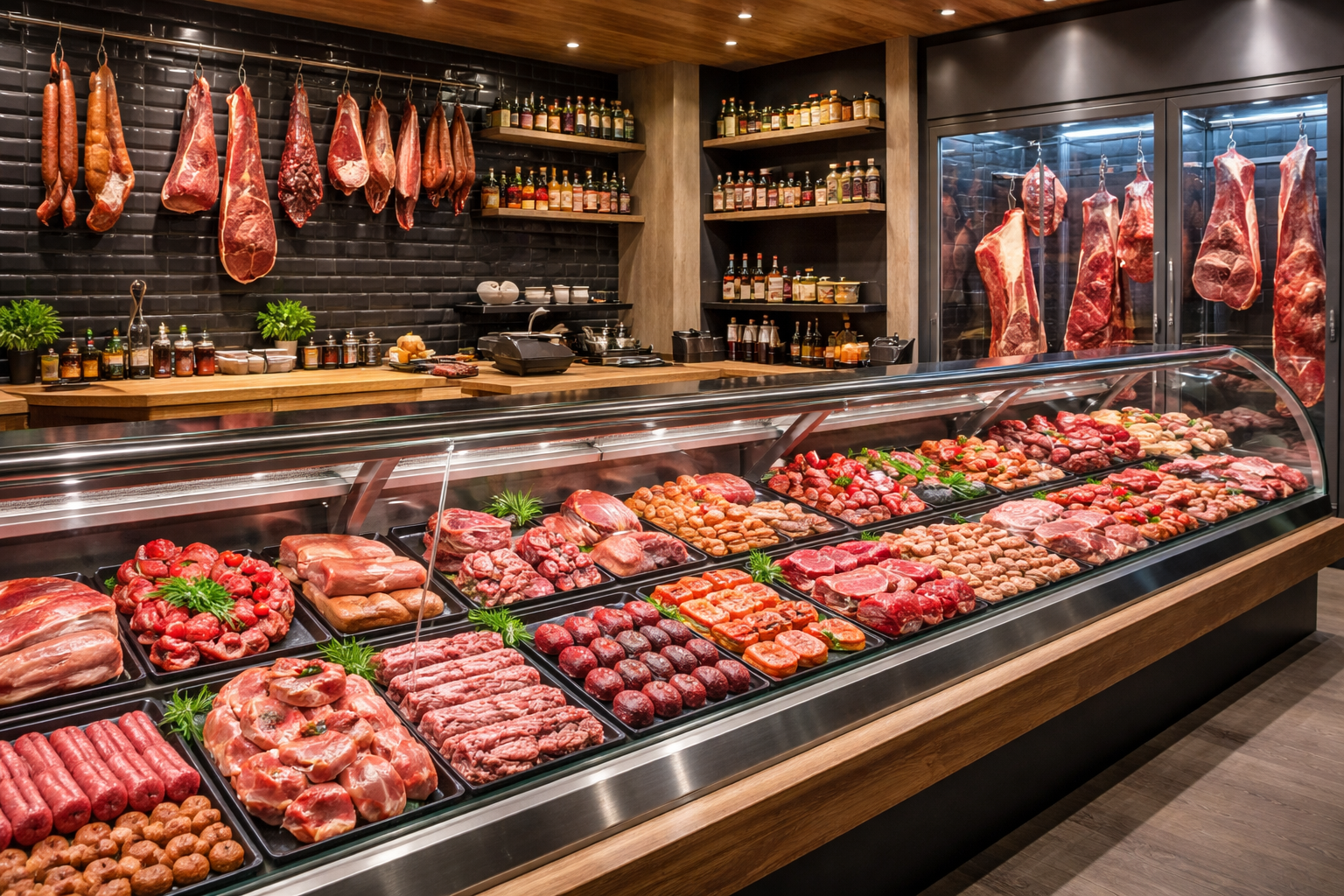 Talho gourmet com carnes frescas